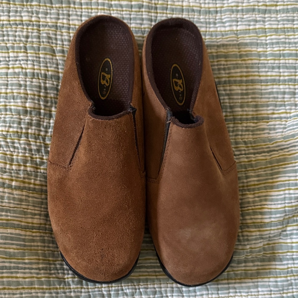 Brown Suede Women's Mules by